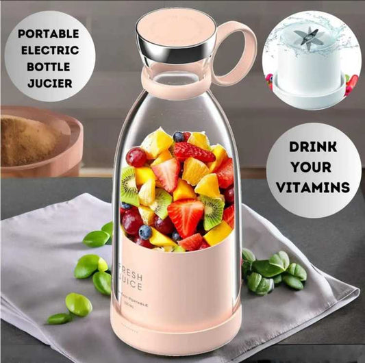 Wireless Charging 4 Blades Electric Juicer Mini Portable Blender Fruit Mixers Extractors Multifunction Juice Maker Machine